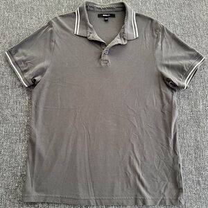 Fashion Nova Gray Polo Shirt Timeless Comfort